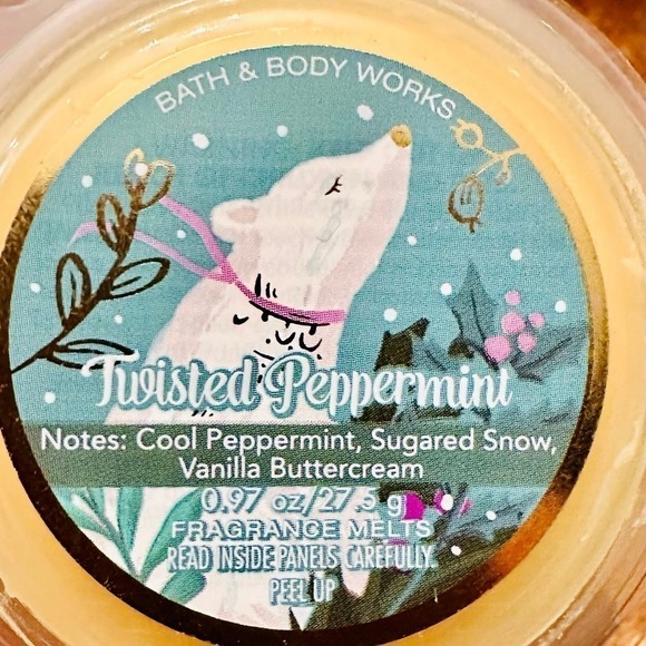 New Bath & Body Works .97oz Twisted Peppermint Scented Fragrance Melt - Picture 1 of 1